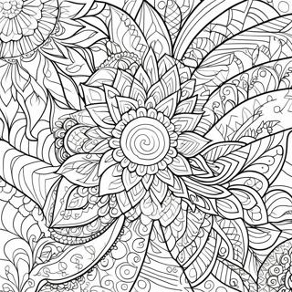 Geometrische Henna Muster Ausmalbild 114583 50375
