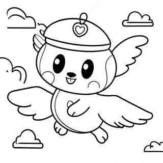 Cappy Fliegt Durch Den Himmel Ausmalbild 114865-50581