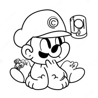 Cappy Mit Mario Ausmalbild 114866-50588