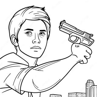 Johnny Cades Heroischer Moment Ausmalbild 114894 50615