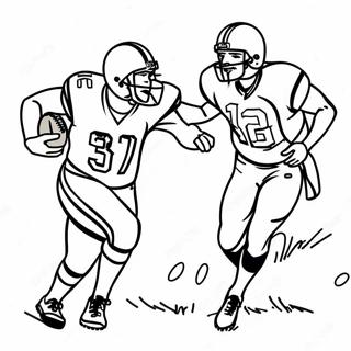 Cleveland Browns Spieler In Aktion Ausmalbild 114996-50691