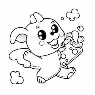 Susser Puppycorn Fliegendes Ausmalbild 115070 50743