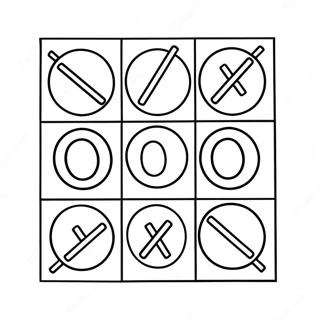 Tic Tac Toe Ausmalbilder