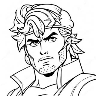Joseph Joestar Mit Hamon Ausmalbild 115176 50829