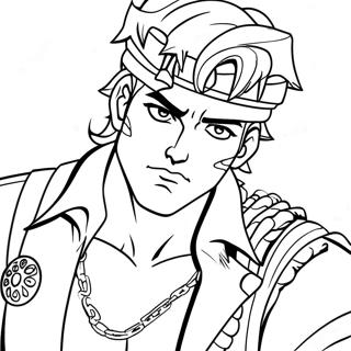 Joseph Joestar Mit Hamon Ausmalbild 115176 50830