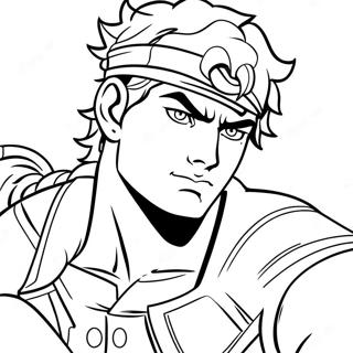 Joseph Joestar Mit Hamon Ausmalbild 115176 50831