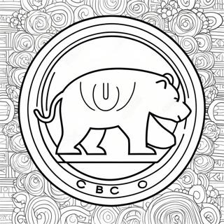 Vintage Chicago Cubs Logo Ausmalbild 115228-50871