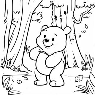 Winnie Puuh Im Wald Ausmalbild 11526-489