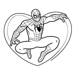 Spiderman Valentinstag Ausmalbild 115303-50919