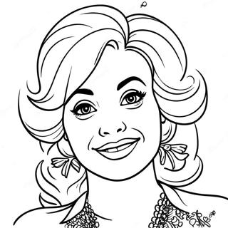 Dolly Parton Portrat Ausmalbild 115616-51173