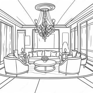 Luxuriose Hotellobby Ausmalbild 115640-51186