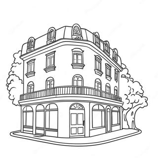 Charmantes Boutique Hotel Ausmalbild 115642-51193