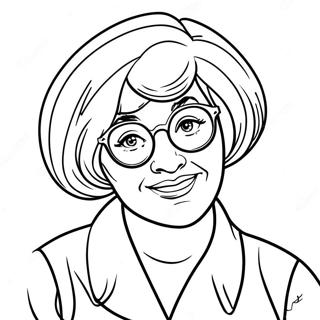 Lustige Tante Ausmalbild 115870 51364