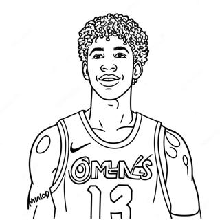 Lamelo Ball Ausmalbilder