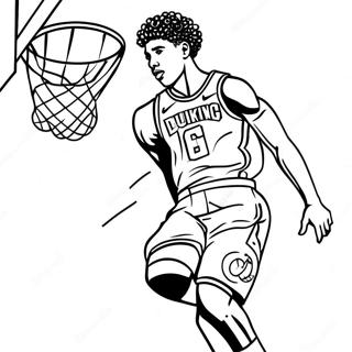 Lamelo Ball Beim Dunking Ausmalbild 115921-51401