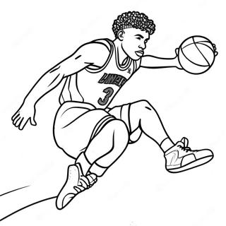 Lamelo Ball Beim Dunking Ausmalbild 115921-51404