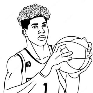 Lamelo Ball In Aktion Ausmalbild 115922-51408