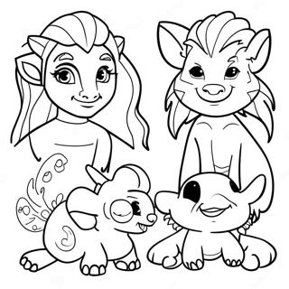 Schone Avatar Kreaturen Ausmalbild 116155-51585