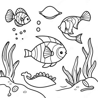 Bunte Unterwasserszene Ausmalbild 116156-51592