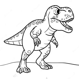 Furchterregender T Rex Brullendes Ausmalbild 116180-51602