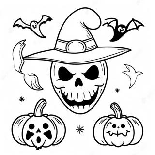 Gruseliges Spirit Halloween Logo Ausmalbild 116258-51661