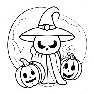 Gruseliges Spirit Halloween Logo Ausmalbild 116258-51662