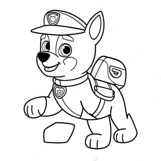 Rocky Paw Patrol In Aktion Ausmalbild 116388-51761