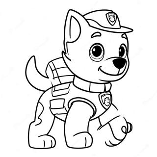 Rocky Paw Patrol In Aktion Ausmalbild 116388-51762