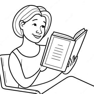 Mama Liest Ein Buch Ausmalbild 116519-51873