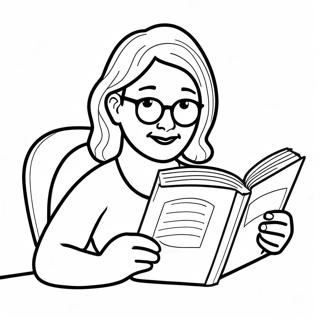 Mama Liest Ein Buch Ausmalbild 116519-51874