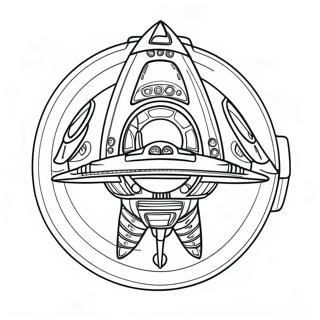 Futuristisches Raumschiff Ausmalbild 116799-52246