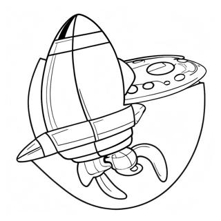 Raketenraumschiff Ausmalbild 116801-52253