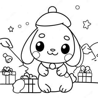 Cinnamoroll Weihnachten Ausmalbilder