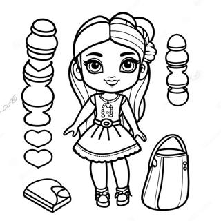 Stylisches Bratz Fashionista Ausmalbild 116901-52327