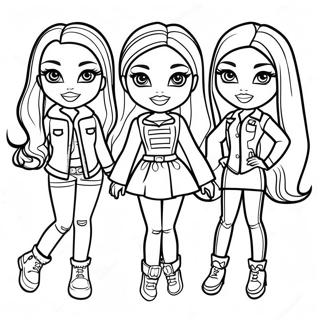 Bratz Puppen In Trendigen Outfits Ausmalbild 116902 52332