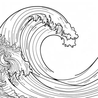 Machtige Tsunami Welle Ausmalbild 117005-52406