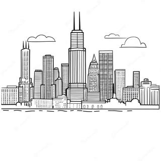 Chicago Skyline Ausmalbild 117158-52514