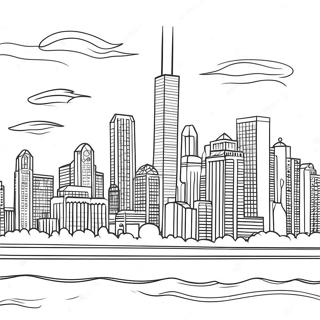 Chicago Skyline Ausmalbild 117158-52516