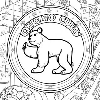 Chicago Cubs Baseball Ausmalbild 117160-52521