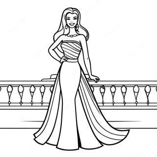 Retro 90er Barbie Ausmalbilder