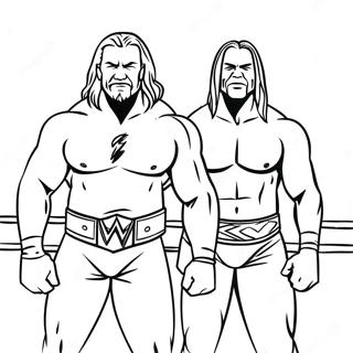 Wwe Meisterschafts Match Ausmalbild 117468 52761