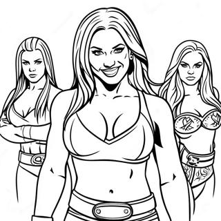 Wwe Divas Im Ring Ausmalbild 117470 52769