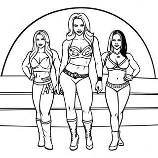 Wwe Divas Im Ring Ausmalbild 117470 52772