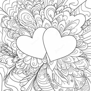 Lesbische Liebesherzen Ausmalbild 117521 52801