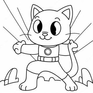 Heroischer Cat Noir In Aktion Ausmalbild 117650 52900