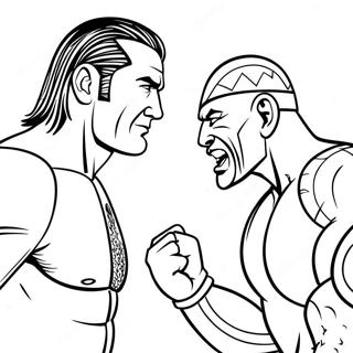 Epische Wwe Rivalitat Ausmalbild 117830-53039