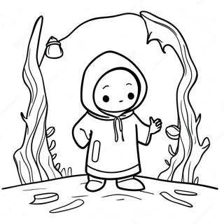 Abenteuerliche Szene Aus Kleinen Albtraumen Ausmalbild 117908-53099