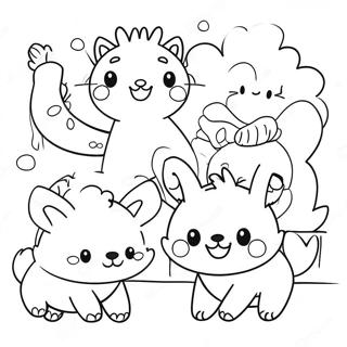 Freundliche Tiere Verbreiten Freundlichkeit Ausmalbild 118089 53238