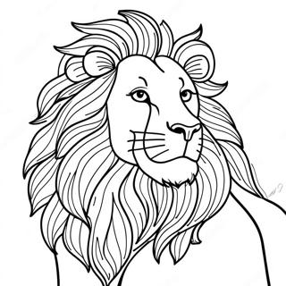 Regal Lowe Mit Mahne Ausmalbild 118246 53365