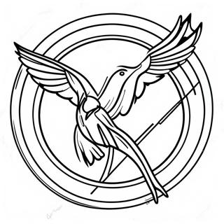 Hunger Games Logo Ausmalbild 118320-53411